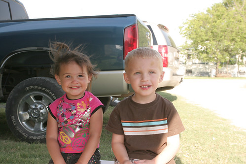 Kaidence and Caden hang out