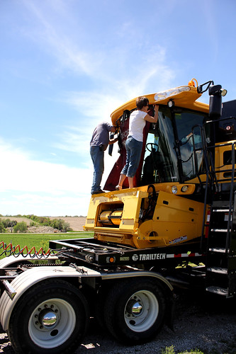 Mom and Dad, windshield cover.