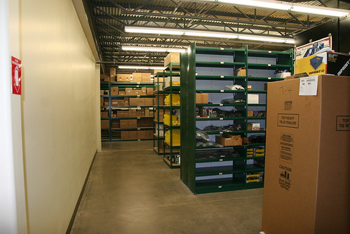 BTI Pratt's part room.