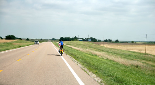 Several bicyclists made our move a little more challenging.