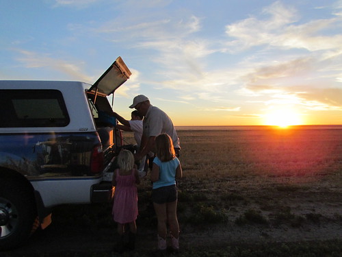 Rathes at supper with the Z's in Deerfield, Kan.