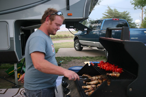 Johan grills us up a Birthday feast