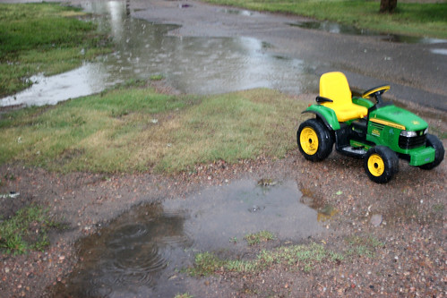 Raindrops keep falling on our campground