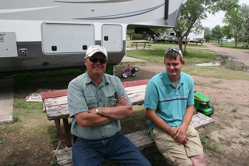 Rick Sugden and Leon visit