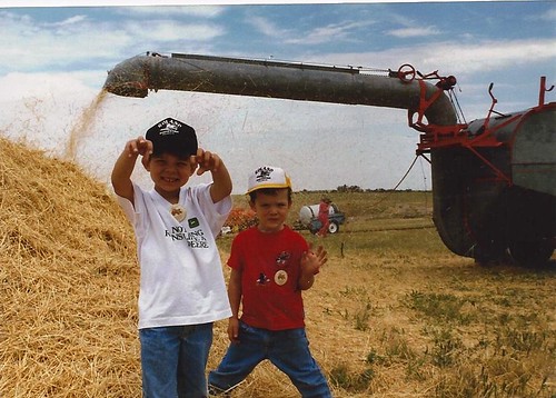 James & Buba with old thrasher '96