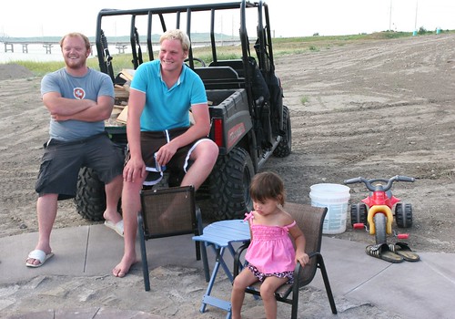 Johan, Roly and Kaidence enjoy the fun.