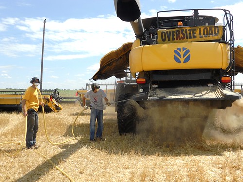 Blowing off the combines again