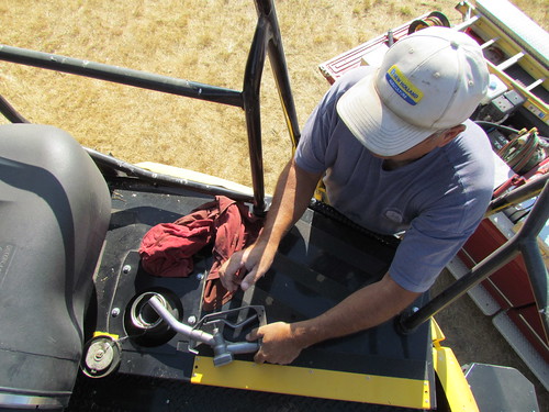 Fueling the combine.