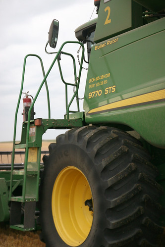 All aboard this combine.