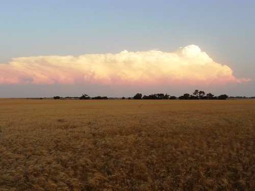 Sunset near Helena, OK