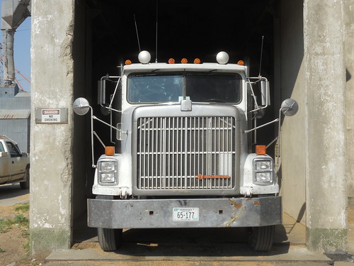 Tight squeeze into the concrete pit in Hoxie