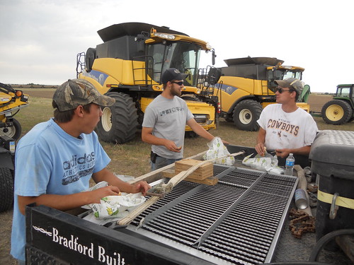 Discussing plans durng lunch