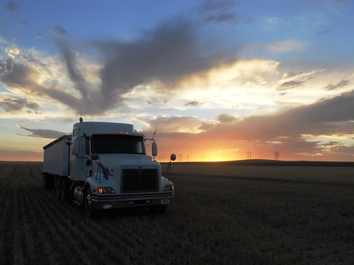 Semi awaits to be loaded