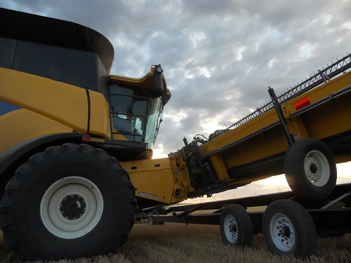 Brandon hooks up his header