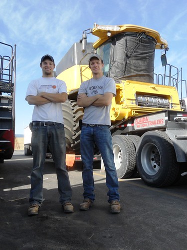 James and Brandon during a pitstop