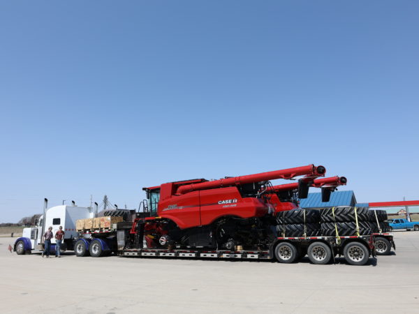 The last two of our new machines coming home from Grand Island, Nebraska.