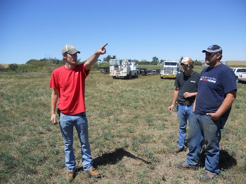 Brandon gives truckers directions
