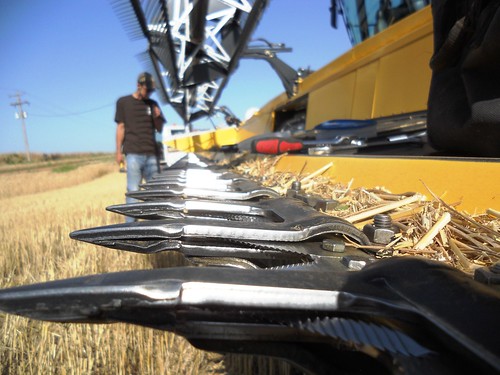 Brandon works on header