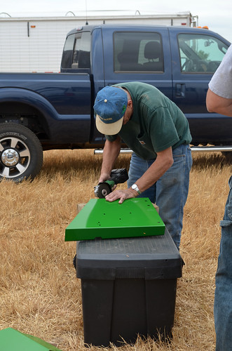 Getting the PIP parts ready to put on our combines