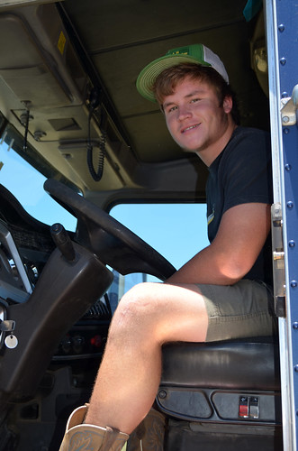 Frank prepares to take a load to Wichita Falls