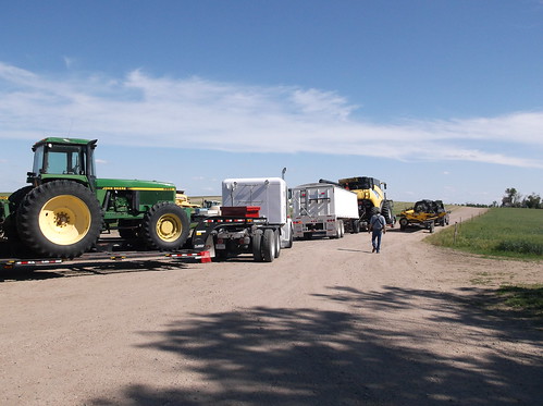 Part of convoy all loaded up