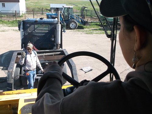 Loading up the combine
