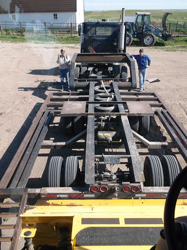 View from inside the combine before loading