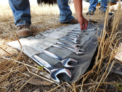 Wrench set at a breakdown