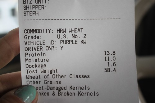 Some stats! Truck drivers get these tickets to know which pit to dump at and gives us information on our load.
