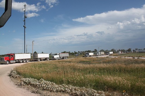 Line behind me at the elevator.