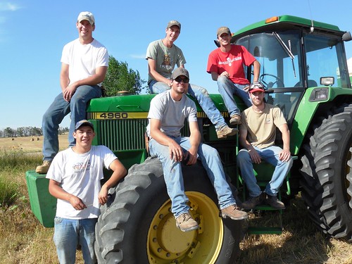 The crew with friends