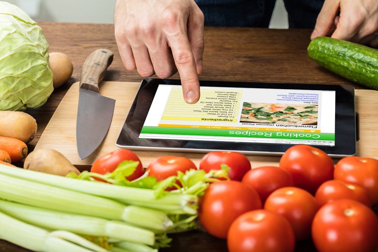 Person is preparing recipe using digital tablet. (Adobe Stock │ #144429721 - Andrey Popov)