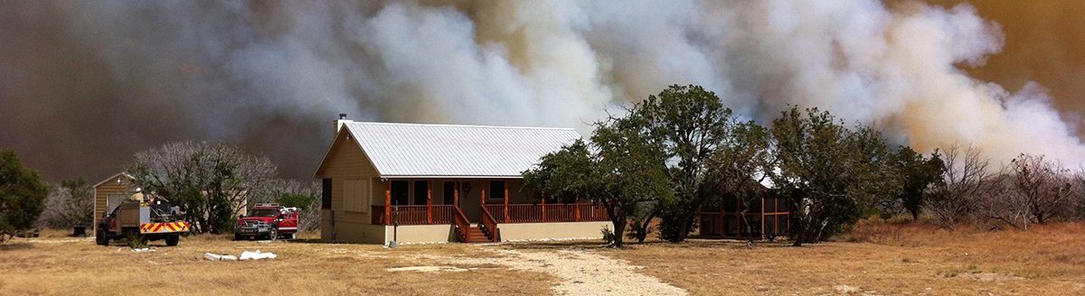 Texas A&M Forest Service and local fire departments respond to a wildfire in Central Texas. (Texas A&M Forest Service)