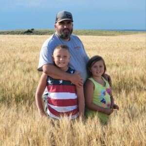 Mychal, Bentley and Payzlee enjoying the Montanta views