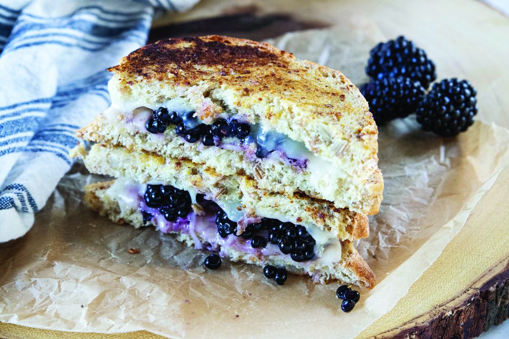 Blackberry Grilled Cheese Sandwiches (courtesy of Healthy Family Project)