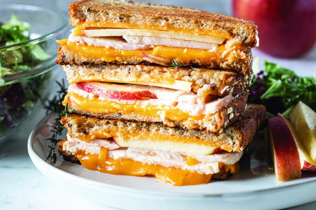 Chicken and Apple Grilled Cheese Sandwiches (courtesy of Healthy Family Project)