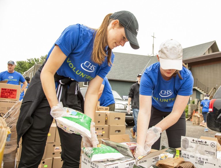 CHS volunteers help with drive to help rural America. (Courtesy photo.)