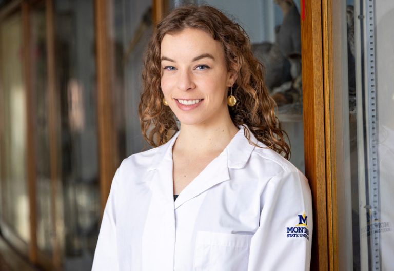 Ingrid Peters, who will graduate from MSU on May 9, has been selected as an intern into the selective Short Term Educational Experiences for Research at the University of California, Berkeley. MSU Photo by Marcus "Doc" Cravens