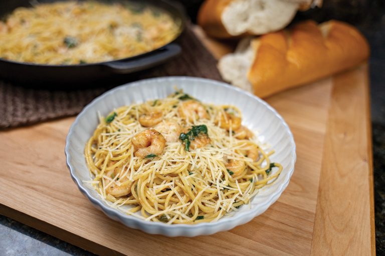 Shrimp Spaghetti (courtesy of "Cookin' Savvy")