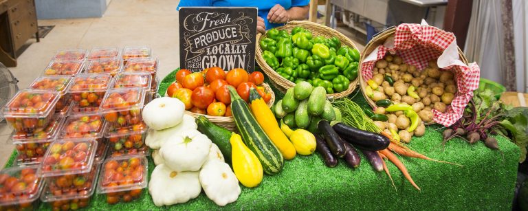 An OSU horticulture graduate student is conducting surveys centered around the barriers grocery stores face while assessing programs and policies that hinder food security. (Photo by Mitchell Alcala, OSU Agriculture)