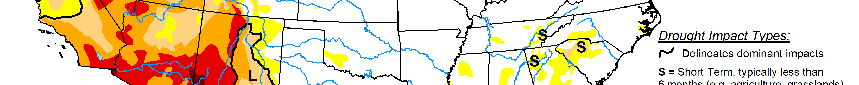 The U.S. Drought Monitor is jointly produced by the National Drought Mitigation Center at the University of Nebraska-Lincoln, the U.S. Department of Agriculture and the National Oceanic Atmospheric Administration. (Map courtesy of NDMC.)