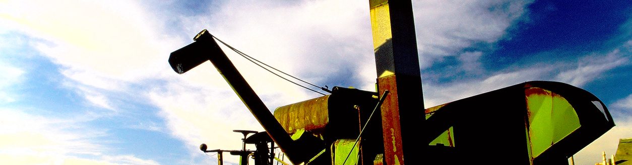 Harvester. From old film stock. (iStock │ #1980692503 - BrendanHunter)