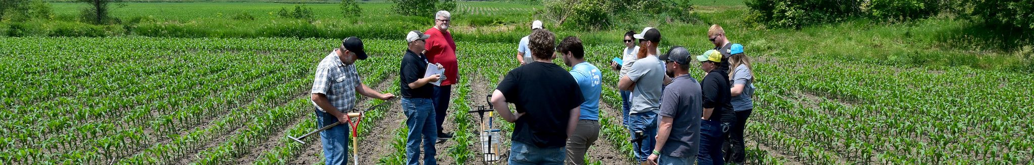 NRCS staff gather for Soil Health and Sustainability on June 10, 2025, near Ainsworth, IA. (Jason Johnson - Iowa NRCS)