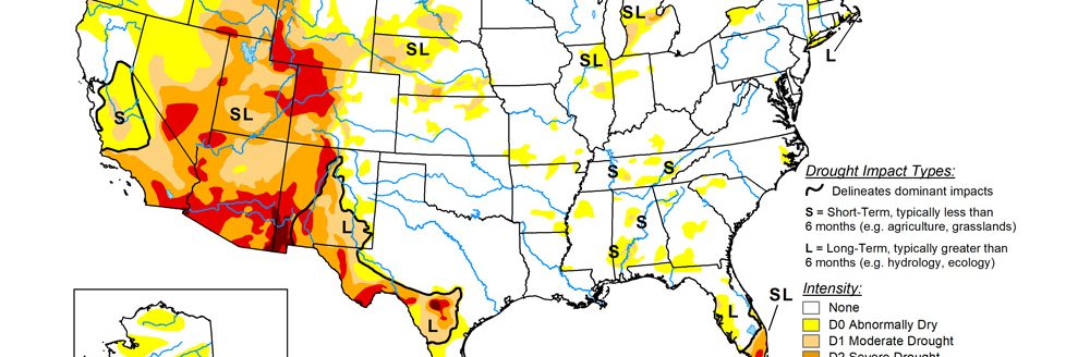 Drought Monitor map - August 5, 2025