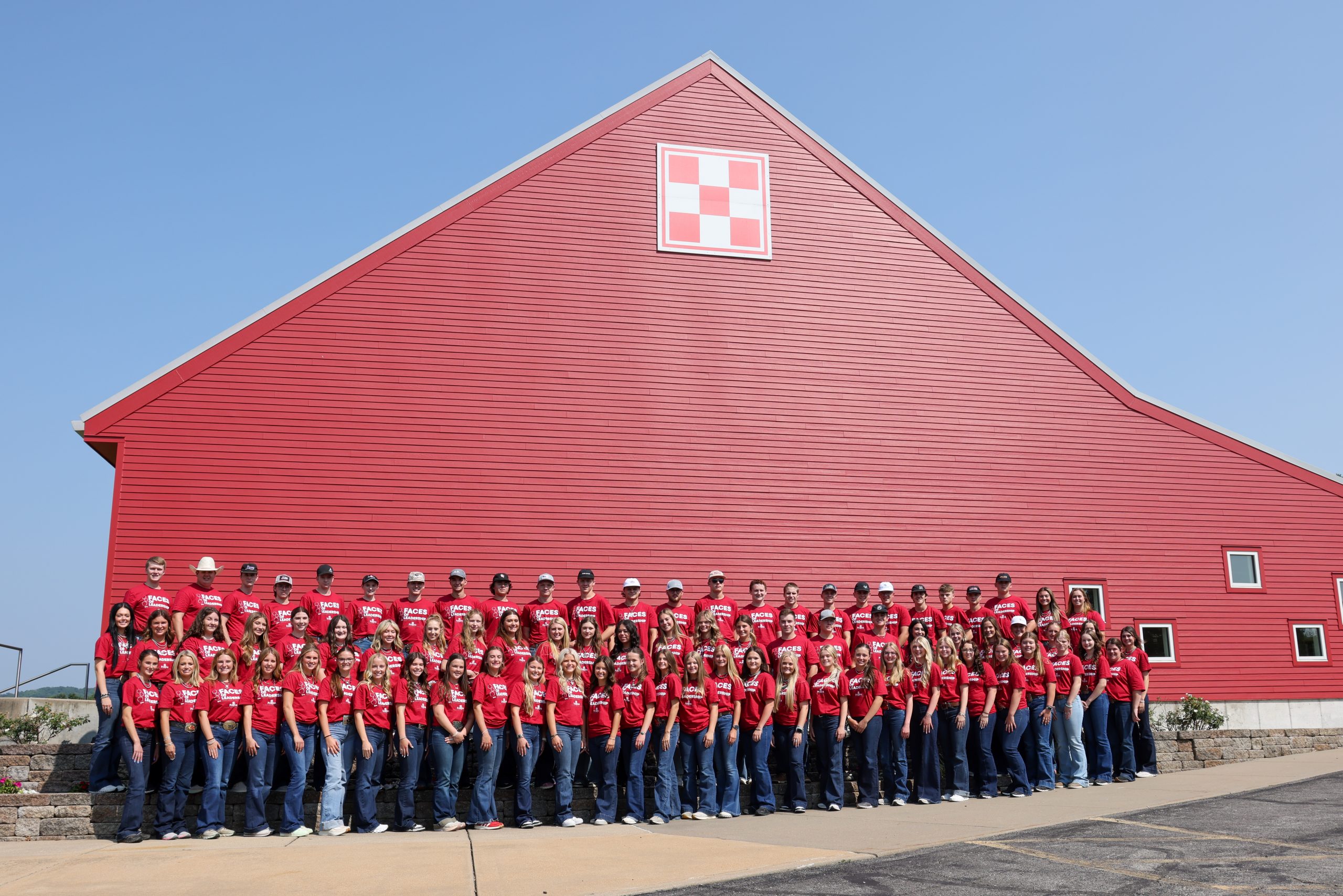 National Junior Hereford Association members pictured in front of the Purina Animal Nutrition Center in Gray Summit, Missouri. (Courtesy photo.)