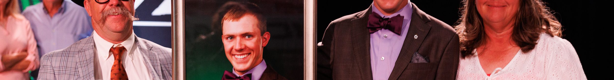 Logan County 4-H’er Bridger Arrington was inducted into the Oklahoma 4-H Hall of Fame during the 104th State 4-H Roundup recently at Oklahoma State University. He is pictured with his parents, Ryan and Kayce Arrington. (Photo by Mitchell Alcala, OSU Agriculture)