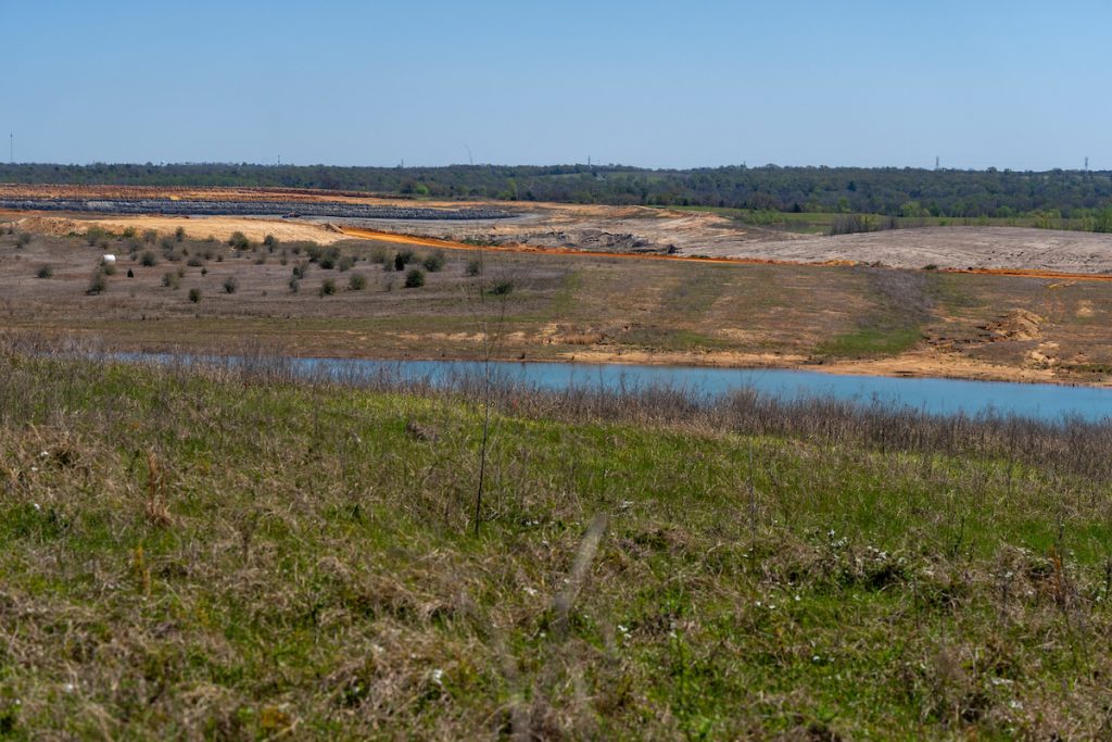 Texas A&M AgriLife has helped with the various stages of reclamation at the lignite mine near Jewett. (Michael Miller/Texas A&M AgriLife)