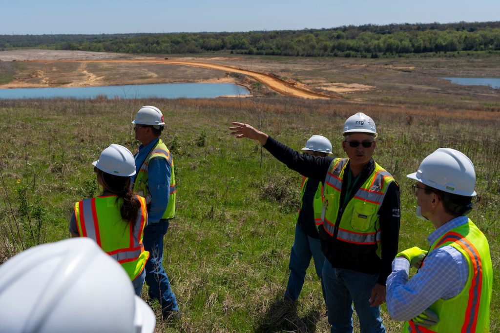 After years of mining, a mixture of scientific expertise is required to help rebuild functional ecosystems and return organic matter, subsurface ecology and wildlife to the Jewett mine site. (Michael Miller/Texas A&M AgriLife)