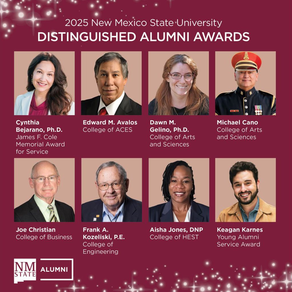 New Mexico State University Foundation has announced the recipients of its 2025 Distinguished Alumni Awards.