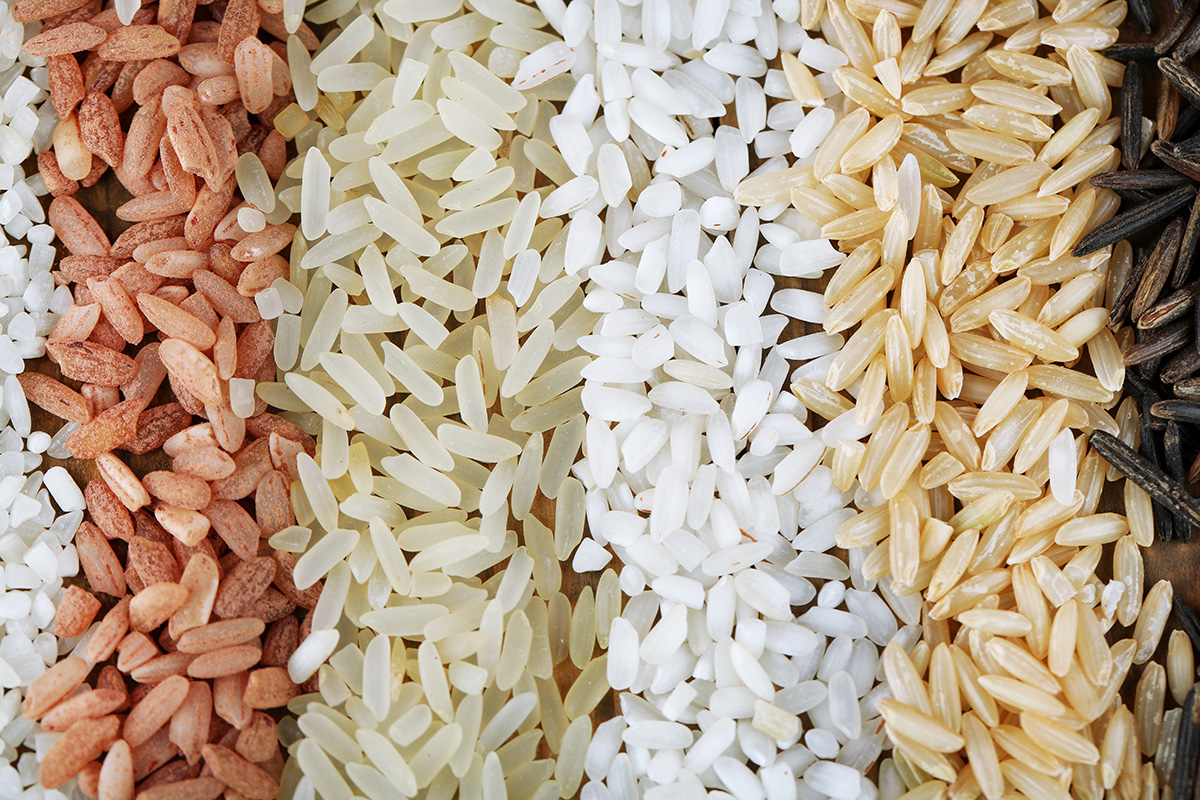 Different types of rice close up. (Adobe Stock │ #78180514 - Africa Studio)